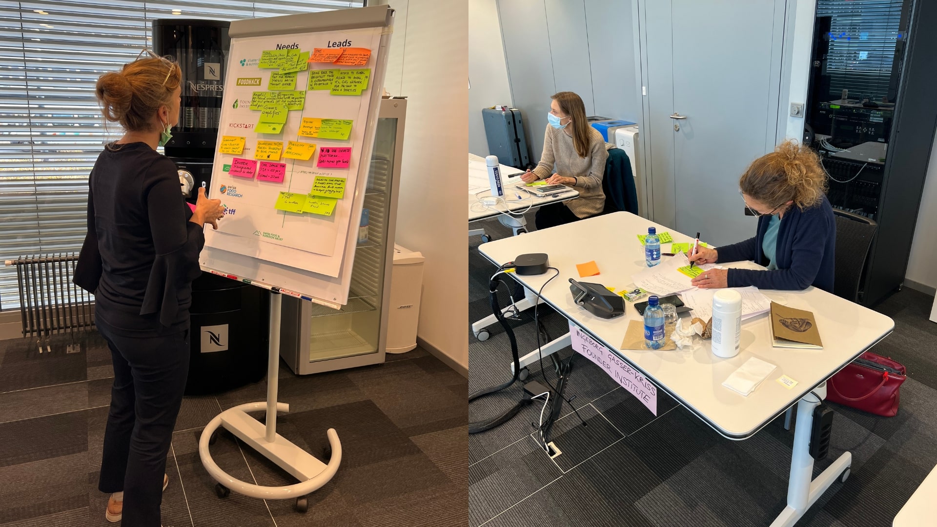 Accelerator roundtable Discussing and making actions in the office