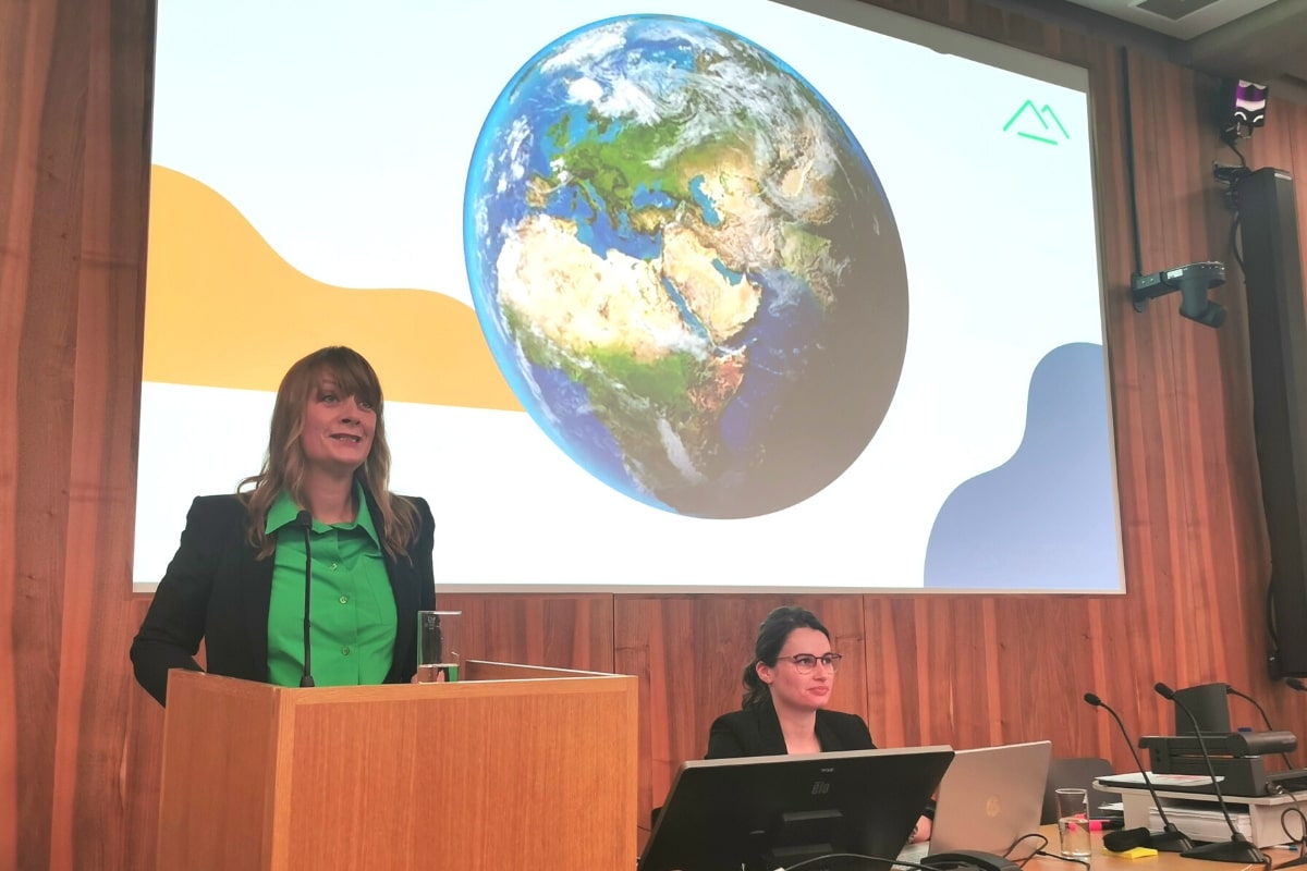 General Assembly 7 A speaker presenting at a conference